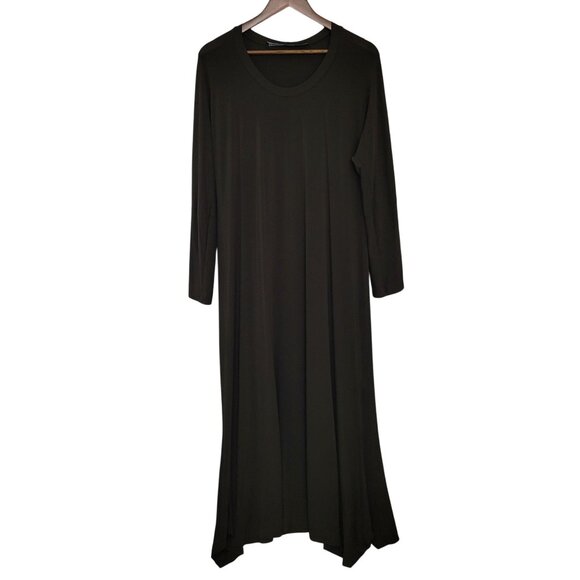 Rundholz Black Label Maxi Dress Womens Size M Brown Lagenlook Minimalist - Picture 1 of 6